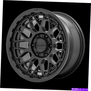 �z�C�[���@4�{�Z�b�g 17x8.5 kmc km722�e�N�j�b�N�T�e���u���b�N�z�C�[��6x5.5�i18mm�j�Z�b�g4 17x8.5 KMC KM722 Technic Satin Black Wheels 6x5.5 (18mm) Set of 4�y���s�A���i�z