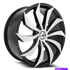 ホイール　4本セット 20x8.5 Azara Aza-507 Gloss Black＆Machined Wheels 5x110/5x4.5（35mm）セット4 20x8.5 Azara AZA-507 Gloss Black & Machined Wheels 5x110/5x4.5 (35mm) Set of 4