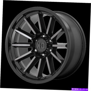 �z�C�[���@4�{�Z�b�g 17x9 XD�V���[�YXD855 Luxe Black Machined W/Gray Tint Wheel 6x135�i18mm�j�Z�b�g4 17x9 XD Series XD855 Luxe Black Machined W/Gray Tint Wheel 6x135 (18mm) Set of 4�y���s�A���i�z