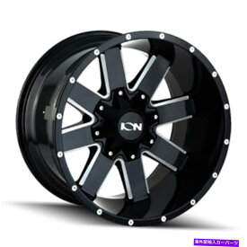 ホイール　4本セット 18x9イオン141グロスブラックミリングホイール6x135/6x5.5（0mm）4のセット 18x9 ION 141 Gloss Black Milled Wheels 6x135/6x5.5 (0mm) Set of 4