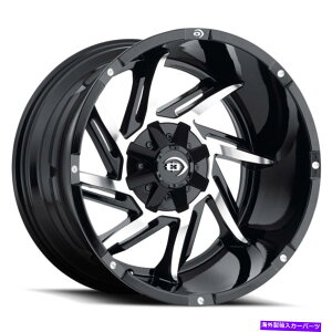 �z�C�[���@4�{�Z�b�g 20x9�r�W�����I�t���[�h422�v���E���[�u���b�N�@�B���H�z�C�[��8x180�i12mm�j�Z�b�g4 20x9 Vision Off-Road 422 Prowler Black Machined Wheels 8x180 (12mm) Set of 4�y���s�A���i�z