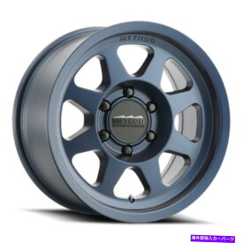 ホイール　4本セット 17x9メソッドMR701ブルーホイール5x5（-12mm）セット4 17x9 Method MR701 Blue Wheel 5x5 (-12mm) Set of 4