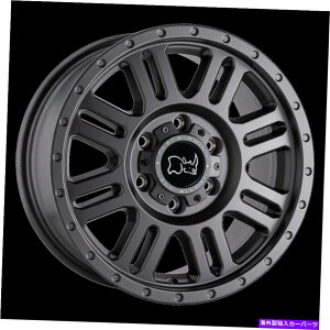 �z�C�[���@4�{�Z�b�g 17x8�u���b�N�T�C�C�G���[�X�g�[���}�b�g�K�����^���z�C�[��5x160�i45mm�j�Z�b�g4 17x8 Black Rhino YELLOWSTONE MATTE GUNMETAL Wheel 5x160 (45mm) Set of 4�y���s�A���i�z