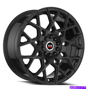 ホイール 4本セット 20x8.5 SPEC-1 SP-52光沢ブラックホイール5x4.5/5x120(38mm)セット4 20x8.5 Spec-1 SP-52 Gloss Black Wheels 5x4.5/5x120 (38mm) Set of 4