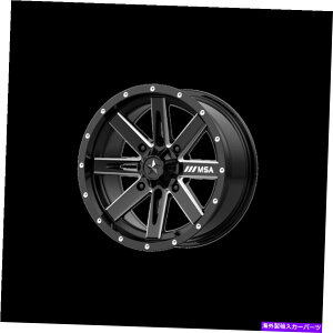 �z�C�[���@4�{�Z�b�g 18x7 MSA�I�t���[�hM41�{�N�T�[UTV�O���X�u���b�N�~�����O�z�C�[��4x137�i10mm�j�Z�b�g4 18x7 MSA Offroad M41 Boxer UTV Gloss Black Milled Wheels 4x137 (10mm) Set of 4�y���s�A���i�z