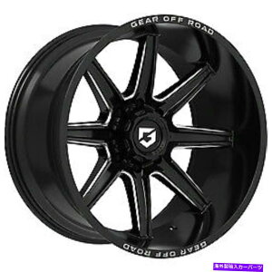 ホイール 4本セット 18x9ギアオフロード765bmグロスブラックミリングホイール5x4.5(10mm)セット4 18x9 Gear Off Road 765BM Gloss Black Milled Wheels 5x4.5 (10mm) Set of 4