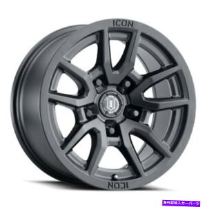 zC[@4{Zbg 17x8.5ACRxNg5TeubNzC[5x5i-6mmjZbg4 17x8.5 Icon Alloys Vector 5 Satin Black Wheels 5x5 (-6mm) Set of 4
