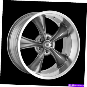 �z�C�[���@4�{�Z�b�g 20x10 Ridler 695�O���[w/�@�B���H���b�v�z�C�[��5x4.5�i0mm�j�Z�b�g4�̃Z�b�g 20x10 RIDLER 695 Grey W/Machined Lip Wheels 5x4.5 (0mm) Set of 4�y���s�A���i�z