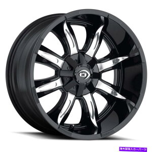 zC[@4{Zbg 20x10rWIt[h423}jbNubN@BHzC[8x180i-25mmjZbg4 20x10 Vision Off-Road 423 Manic Black Machined Wheels 8x180 (-25mm) Set of 4