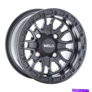 �z�C�[���@4�{�Z�b�g 15x10�n��utv u500���v�^�[�T�e���u���b�N�z�C�[��4x136�i5+5�j4�̃Z�b�g 15x10 WELD UTV U500 Raptor Satin Black Wheels 4x136 (5+5) Set of 4�y���s�A���i�z