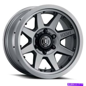 zC[@4{Zbg 17x8.5ACRoEhv`^zC[5x4.5i0mmjZbg4 17x8.5 Icon Alloys Rebound Pro Titanium Wheels 5x4.5 (0mm) Set of 4