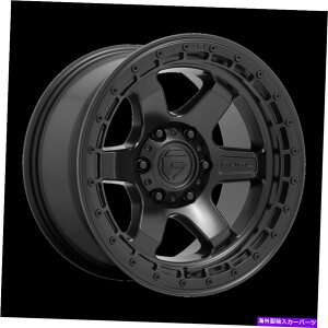 �z�C�[���@4�{�Z�b�g 17x9�R��D750�u���b�N�}�b�g�u���b�N�u���b�N�����O�z�C�[��6x5.5�i1mm�j�Z�b�g4�̃Z�b�g 17x9 Fuel D750 Block Matte Black With Black Ring Wheels 6x5.5 (1mm) Set of 4�y���s�A���i�z