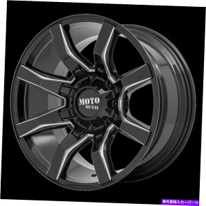 �z�C�[���@4�{�Z�b�g 22x10 Moto Metal Mo804 Spider Gloss Black Milled Wheels 8x6.5�i-18mm�j�Z�b�g4�Z�b�g 22x10 Moto Metal MO804 Spider Gloss Black Milled Wheels 8x6.5 (-18mm) Set of 4�y���s�A���i�z