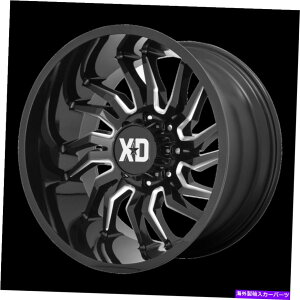 �z�C�[���@4�{�Z�b�g 22x10 XD�V���[�YXD858�e���V�����O���X�u���b�N�~�����O�z�C�[��6x5.5�i-18mm�j�Z�b�g4 22x10 XD Series XD858 Tension Gloss Black Milled Wheel 6x5.5 (-18mm) Set of 4�y���s�A���i�z