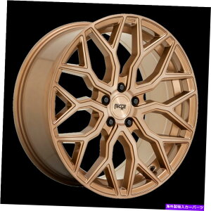 �z�C�[���@4�{�Z�b�g 22x10�j�b�`1PC M263 Mazzanti Bronze Brushed Wheel 5x120�i30mm�j�Z�b�g4 22x10 Niche 1pc M263 MAZZANTI Bronze Brushed Wheel 5x120 (30mm) Set of 4�y���s�A���i�z