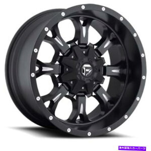 �z�C�[���@4�{�Z�b�g 20x9 D517 Fuel Krank Black��Milled Wheels 8x170�i1mm�j�Z�b�g4�̃Z�b�g 20x9 D517 Fuel Krank Black & Milled Wheels 8x170 (1mm) Set of 4