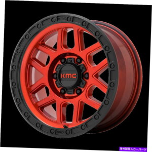 �z�C�[���@4�{�Z�b�g 20x9 kmc km544���T�L�����f�B���b�h�u���b�N���b�v�z�C�[��5x5�i0mm�j�Z�b�g4�Z�b�g 20x9 KMC KM544 Mesa Candy Red With Black Lip Wheels 5x5 (0mm) Set of 4�y���s�A���i�z