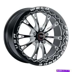 �z�C�[���@4�{�Z�b�g 18x10�n�ڃp�t�H�[�}���XS908�x�������g�h���b�O�r�[�h���b�N�u���b�N�z�C�[��5x115�i30mm�j�Z�b�g4 18x10 WELD Perf S908 Belmont Drag BEADLOCK Black Wheels 5x115 (30mm) Set of 4�y���s�A���i