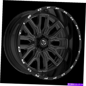 �z�C�[���@4�{�Z�b�g 20x12 tis 560bm�O���X�u���b�Nw/�~���z�C�[��8x180�i-44mm�j�Z�b�g4 20x12 TIS 560BM Gloss Black w/Milled Wheels 8x180 (-44mm) Set of 4