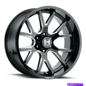 zC[@4{Zbg 22x10GΓIH113CWu[hJbgiubN~OjzC[6x135i-25mmjZbg4 22x10 Hostile H113 Rage Blade Cut (Black Milled) Wheels 6x135 (-25mm) Set of 4