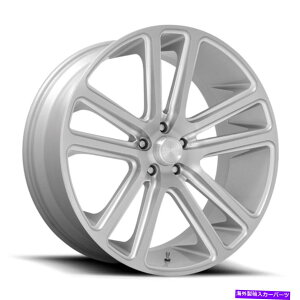 �z�C�[���@4�{�Z�b�g 22x9.5�_�uS257�t���b�N�X�O���X�V���o�[�u���V���������t�F�C�X�z�C�[��5x115�i0mm�j�Z�b�g4 22x9.5 Dub S257 Flex Gloss Silver Brushed Face Wheels 5x115 (0mm) Set of 4�y���s�A���i�z