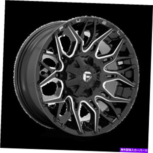 �z�C�[���@4�{�Z�b�g 22x12 Fuel 1PC D769 Twitch Black Milled Wheels 5x5.5/5x150�i-44mm�j�Z�b�g4 22x12 Fuel 1PC D769 TWITCH Black Milled Wheels 5x5.5/5x150 (-44mm) Set of 4�y���s�A���i�z