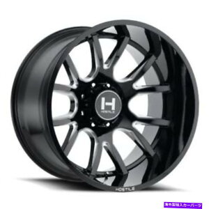 zC[@4{Zbg 20x12GΓIH113CWu[hJbgiubN~OjzC[8x6.5i-44mmjZbg4 20x12 Hostile H113 Rage Blade Cut (Black Milled) Wheels 8x6.5 (-44mm) Set of 4