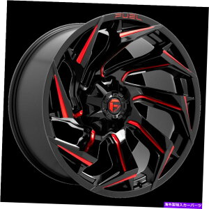 zC[@4{Zbg 20x9RD755ubN~hbheBgzC[5x4.5/5x5i1mmjZbg4̃Zbg 20x9 Fuel D755 Reaction Black Milled W/Red Tint Wheels 5x4.5/5x5 (1mm) Set of 4