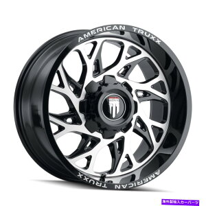 ホイール 4本セット 20x12 American Truxx Destinyブラック/機械加工ホイール5x5/5x5.5(-44mm)セット4 20x12 American Truxx Destiny Black/Machined Wheels 5x5/5x5.5 (-44mm) Set of 4