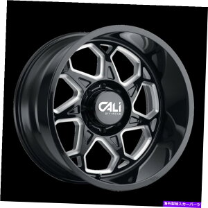 zC[@4{Zbg 20x10It[hZutH[hubN~OzC[6x135i-25mmjZbg4 20x10 CALI OFF-ROAD Sevenfold Black Milled Wheels 6x135 (-25mm) Set of 4