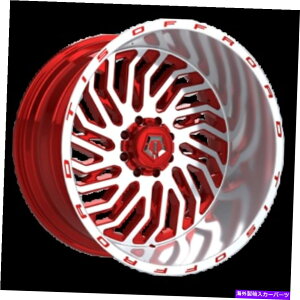 �z�C�[���@4�{�Z�b�g 22x12 TIS 561MRL�O���X���b�h�@�B���H��w/���b�v���S�z�C�[��6x135�i-44mm�j�Z�b�g4 22x12 TIS 561MRL Gloss Red Machined Face w/Lip Logo Wheel 6x135 (-44mm) Set of 4