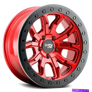 �z�C�[���@4�{�Z�b�g 17x9�_�[�e�B���C�tDT-1�L�����f�B���b�h�z�C�[��8x170�i-12mm�j�Z�b�g4 17x9 DIRTY LIFE DT-1 Candy Red Wheels 8x170 (-12mm) Set of 4�y���s�A���i�z