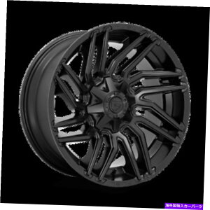 �z�C�[���@4�{�Z�b�g 22x10�R��1PC D775�䕗�}�b�g�u���b�N�z�C�[��8x6.5�i-18mm�j�Z�b�g4�Z�b�g 22x10 Fuel 1PC D775 TYPHOON Matte Black Wheels 8x6.5 (-18mm) Set of 4�y���s�A���i�z