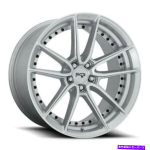 �z�C�[���@4�{�Z�b�g 22x10.5 M221�j�b�`DFS�O���X�V���o�[�@�B���H�z�C�[��5x115�i20mm�j�Z�b�g4 22x10.5 M221 Niche DFS Gloss Silver Machined Wheels 5x115 (20mm) Set of 4�y���s�A���i�z