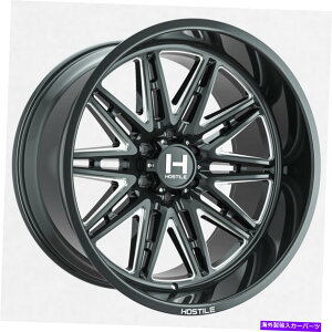 zC[@4{Zbg 20x10GΓIH126}jAbNu[hJbgiubN~hjzC[6x5.5i-19mmjZbg4 20x10 Hostile H126 Maniac Blade Cut (Black Milled) Wheels 6x5.5 (-19mm) Set of 4