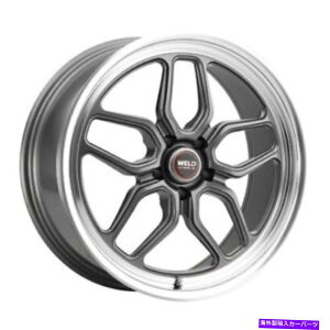 �z�C�[���@4�{�Z�b�g 22x10.5�n��s108���O�i�}�b�g�K�����^���~���^���z�C�[��5x5�i13mm�j�Z�b�g4�̃Z�b�g 22x10.5 WELD S108 Laguna Matte Gunmetal Milled Wheels 5x5 (13mm) Set of 4