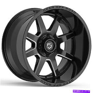 zC[@4{Zbg 22x12MAIt[h762bms{bgubN~OzC[8x170i-44mmjZbg4 22x12 Gear Off Road 762BM Pivot Black Milled Wheels 8x170 (-44mm) Set of 4
