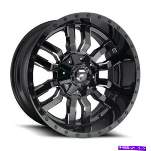 zC[@4{Zbg 22x10 d595RXbWOXubN~OzC[8x170i10mmjZbg4̃Zbg 22x10 D595 Fuel Sledge Gloss Black & Milled Wheels 8x170 (10mm) Set of 4