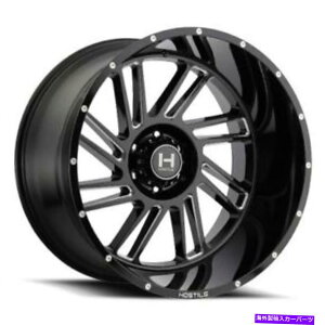 zC[@4{Zbg 20x12GΓIH110XgCJ[u[hJbgiBLK~hjzC[6x5.5i-44mmjZbg4 20x12 Hostile H110 Stryker Blade Cut (Blk Milled) Wheels 6x5.5 (-44mm) Set of 4