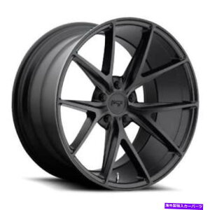 �z�C�[���@4�{�Z�b�g 22x10.5 M117�j�b�`�~�T�m�}�b�g�u���b�N�z�C�[��5x120�i40mm�j�Z�b�g4 22x10.5 M117 Niche Misano Matte Black Wheels 5x120 (40mm) Set of 4