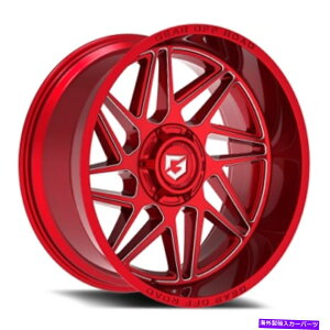 zC[@4{Zbg 22x12MAIt[h761RMԂ~tzC[8x170i-44mmjZbg4 22x12 Gear Off Road 761RM Red Milled Wheels 8x170 (-44mm) Set of 4