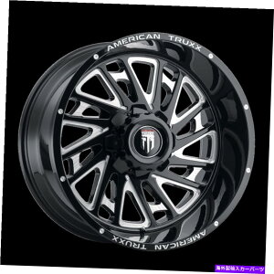 �z�C�[���@4�{�Z�b�g 20x10 American Truxx Blade Black/Milled Wheels 5x5/5x5.5�i-24mm�j�Z�b�g4 20x10 American Truxx BLADE Black/Milled Wheels 5x5/5x5.5 (-24mm) Set of 4�y���s�A���i�z
