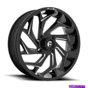 �z�C�[���@4�{�Z�b�g 22x7 Fuel UTV D753��������u���b�N�~�����O�z�C�[��4x137�i13mm�j4�̃Z�b�g 22x7 Fuel UTV D753 REACTION Gloss Black Milled Wheel 4x137 (13mm) Set of 4�y���s�A���i�z