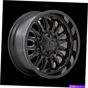 �z�C�[���@4�{�Z�b�g 20x9�R��D796�A�[�N�}�b�g�u���b�NW/�O���X�u���b�N���b�v�z�C�[��5x4.5/5x5�i1mm�j�Z�b�g4 20x9 Fuel D796 Arc Matte Black W/Gloss Black Lip Wheels 5x4.5/5x5 (1mm) Set of 4�y���s�A���i�z