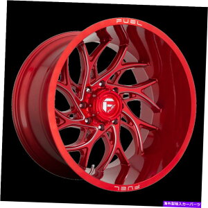 ホイール 4本セット 20x10燃料D742ランナーキャンダーレッドフライスホイール6x135(-18mm)セット4のセット 20x10 Fuel D742 Runner Candy Red Milled Wheel 6x135 (-18mm) Set of 4