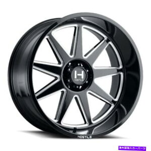 zC[@4{Zbg 20x10GΓIH121IKu[hJbgiubN~OjzC[8x6.5i-19mmjZbg4 20x10 Hostile H121 Omega Blade Cut (Black Milled) Wheels 8x6.5 (-19mm) Set of 4