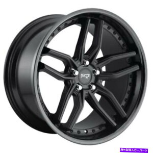�z�C�[���@4�{�Z�b�g 20x10 M194�j�b�`���g�X�O���X�O���X�}�b�g�u���b�N�z�C�[��5x4.5�i40mm�j�Z�b�g4 20x10 M194 Niche Methos Gloss Matte Black Wheels 5x4.5 (40mm) Set of 4�y���s�A���i�z