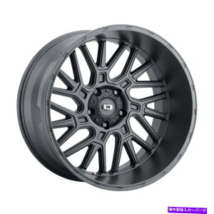 �z�C�[���@4�{�Z�b�g 24x12�r�W����404�����T�e���u���b�N�z�C�[��6x5.5�i-51mm�j�Z�b�g4 24x12 Vision 404 Brawl Satin Black Wheels 6x5.5 (-51mm) Set of 4�y���s�A���i�z