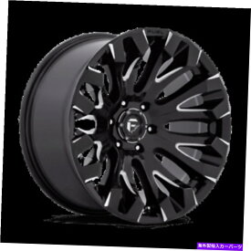 ホイール　4本セット 20x10燃料オフロードD828地震グロスブラックミリングホイール5x5.5（-18mm）セット4セット 20x10 Fuel Off-Road D828 Quake Gloss Black Milled Wheels 5x5.5 (-18mm) Set of 4