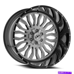 �z�C�[���@4�{�Z�b�g 24x12 xfx flow xfx-305�u���V�t�������z�C�[��5x5/5x5.5�i-44mm�j�Z�b�g4 24x12 XFX Flow XFX-305 Brushed Milled Wheels 5x5/5x5.5 (-44mm) Set of 4�y���s�A���i�z